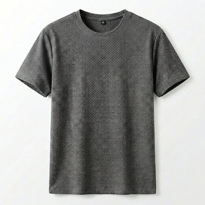 Elegant Heren T-shirt – Khaki, Wit, Blauw, Zwart of Donkergrijs