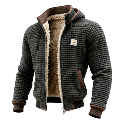 Heren Retrojack met Capuchon en Rits