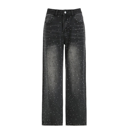 Zwarte Spijkerbroek met Glitter