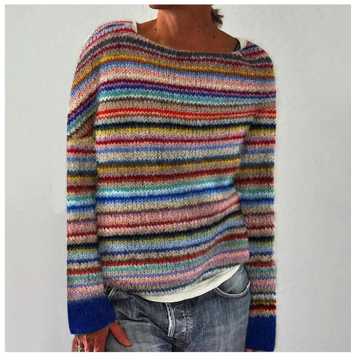 Retro Wintertrui Dames – Multikleurig