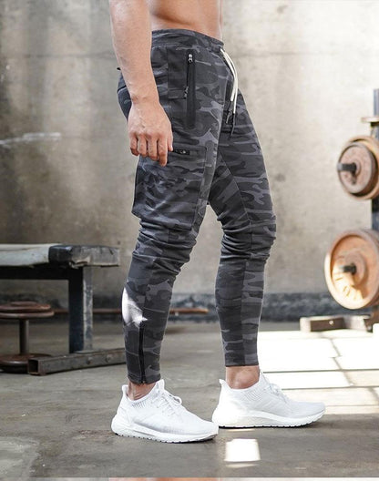 Heren Sportbroek – Grijs, Donkergroen, Zwart of Camouflage