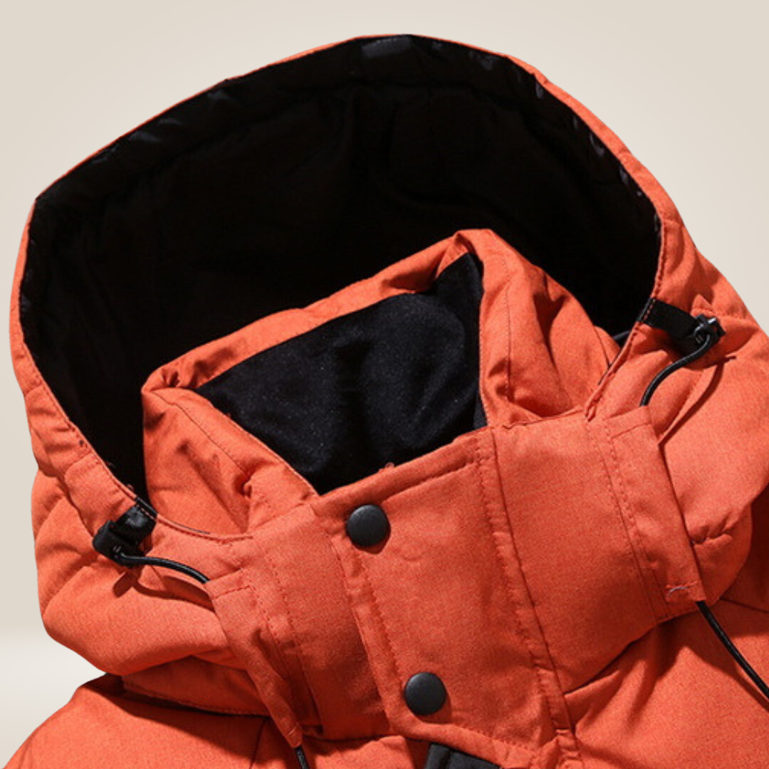 Heren Winterparka – Oranje, Blauw, Zwart of Donkergroen