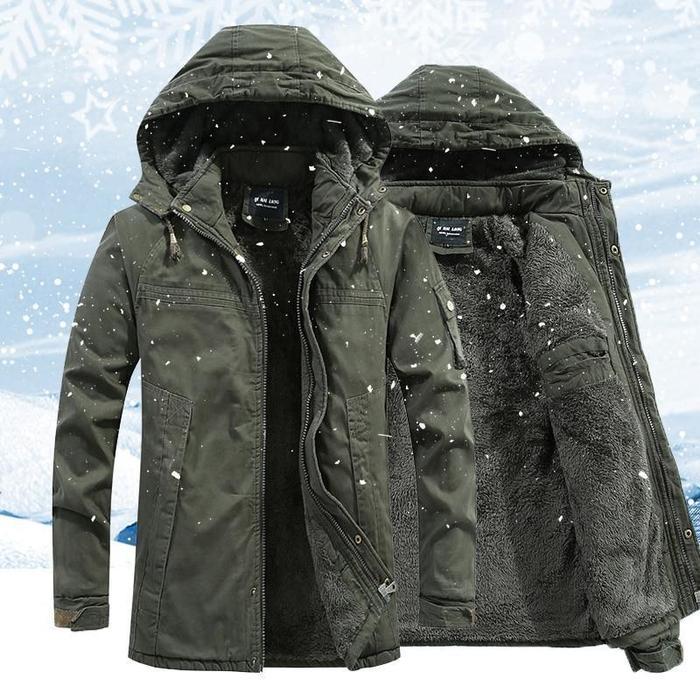 Heren Winterjas – Groen, Beige of Zwart
