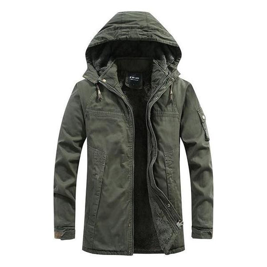 Heren Winterjas – Groen, Beige of Zwart
