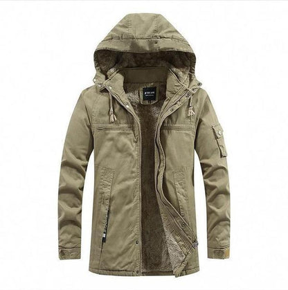 Heren Winterjas – Groen, Beige of Zwart