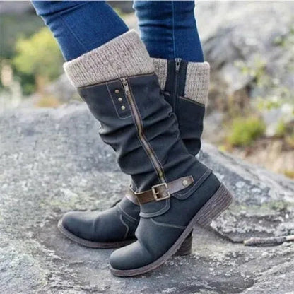 Dames Enkellaarsjes met Contrastkleur – Vijf Kleuren