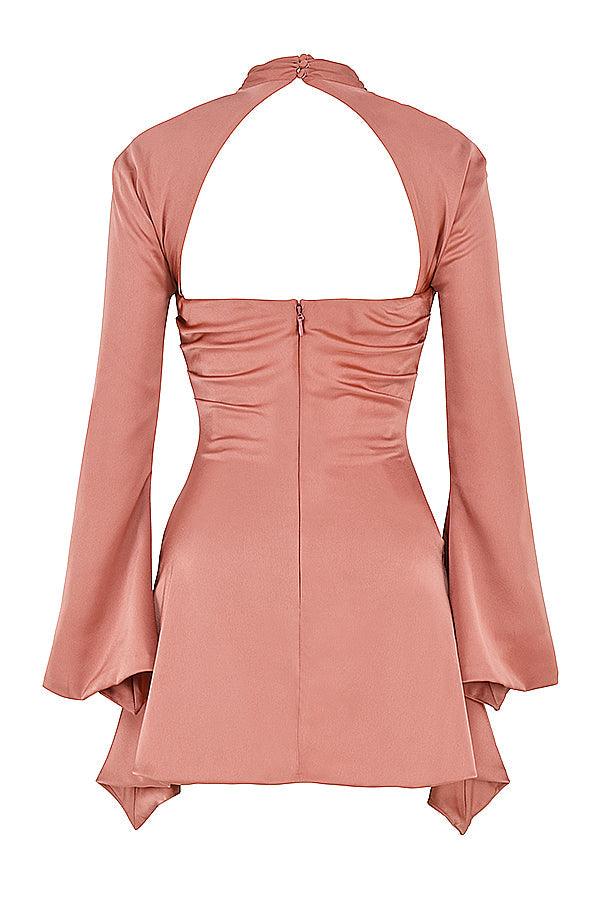 Gedrapeerde Korsetjurk – Zwart, Roze of Wit
