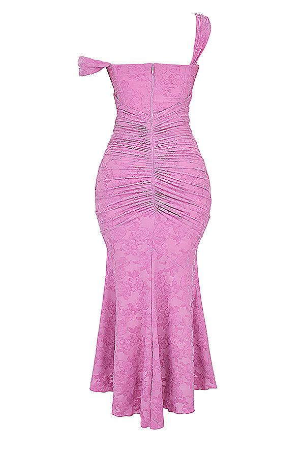 Getextureerde Maxi Jurk – Wit, Zwart of Roze