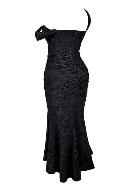 Getextureerde Maxi Jurk – Wit, Zwart of Roze