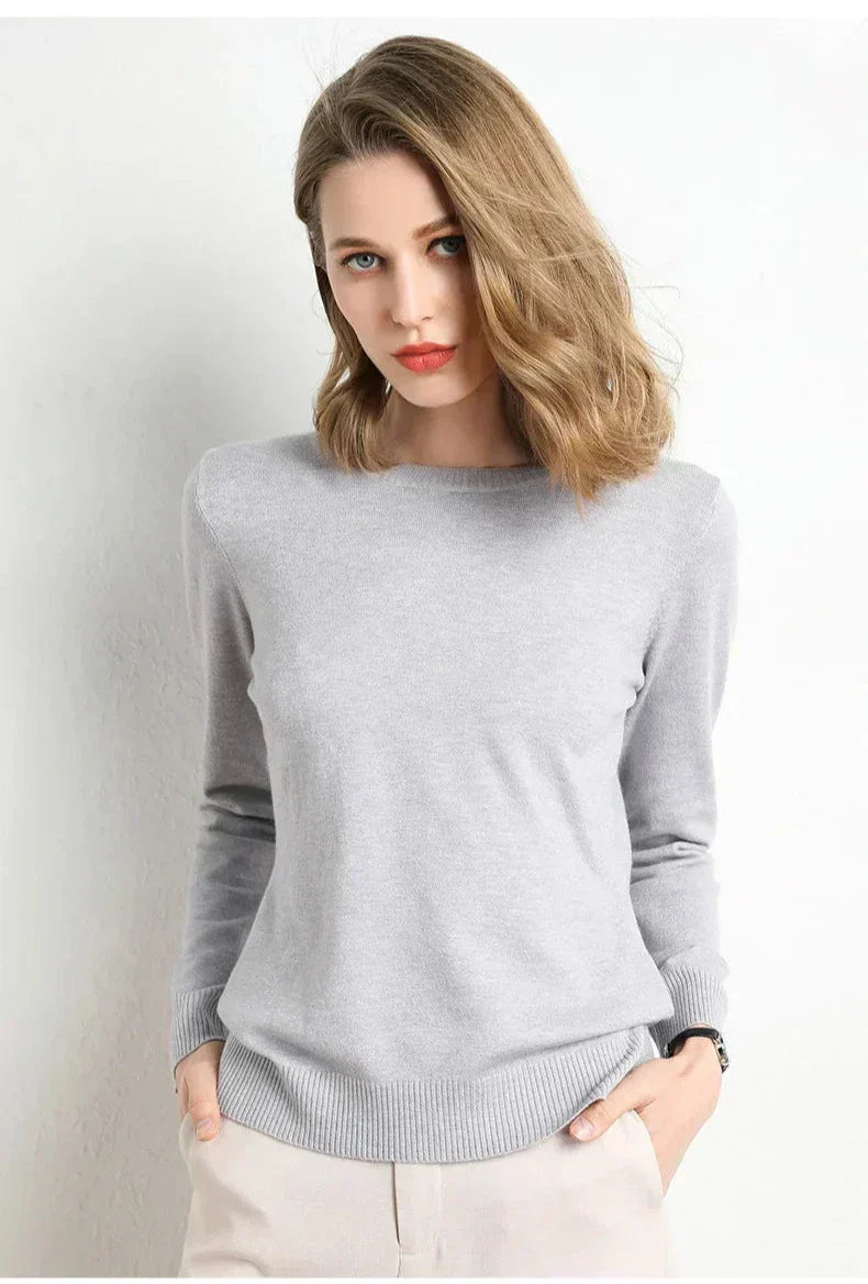 Dames Trui van Wol in 13 Kleuren