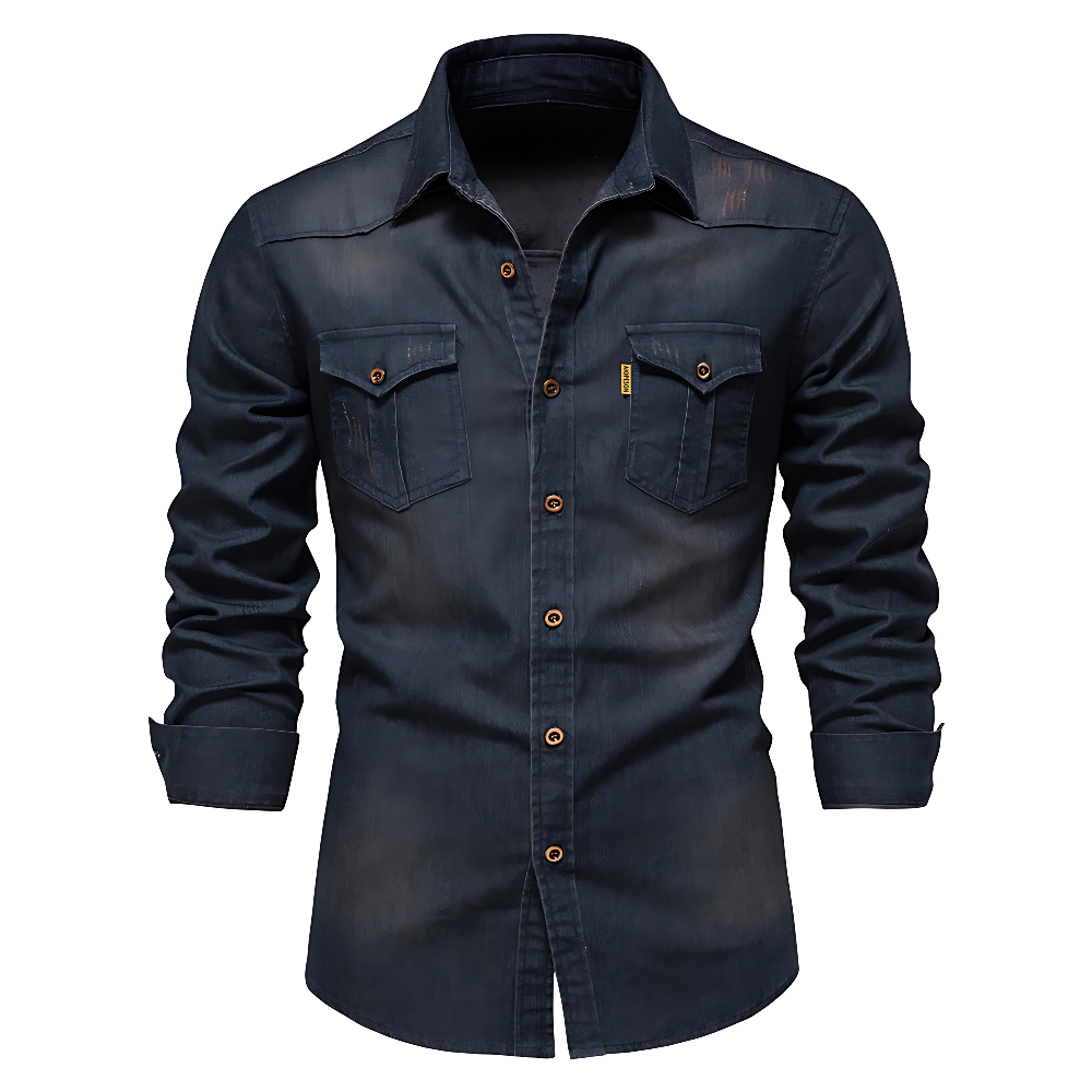 Heren Denim Jack – Zwart, Donkerblauw of Blauw