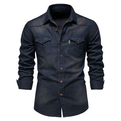 Heren Denim Jack – Zwart, Donkerblauw of Blauw