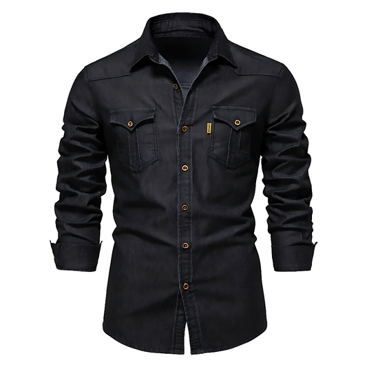Heren Denim Jack – Zwart, Donkerblauw of Blauw