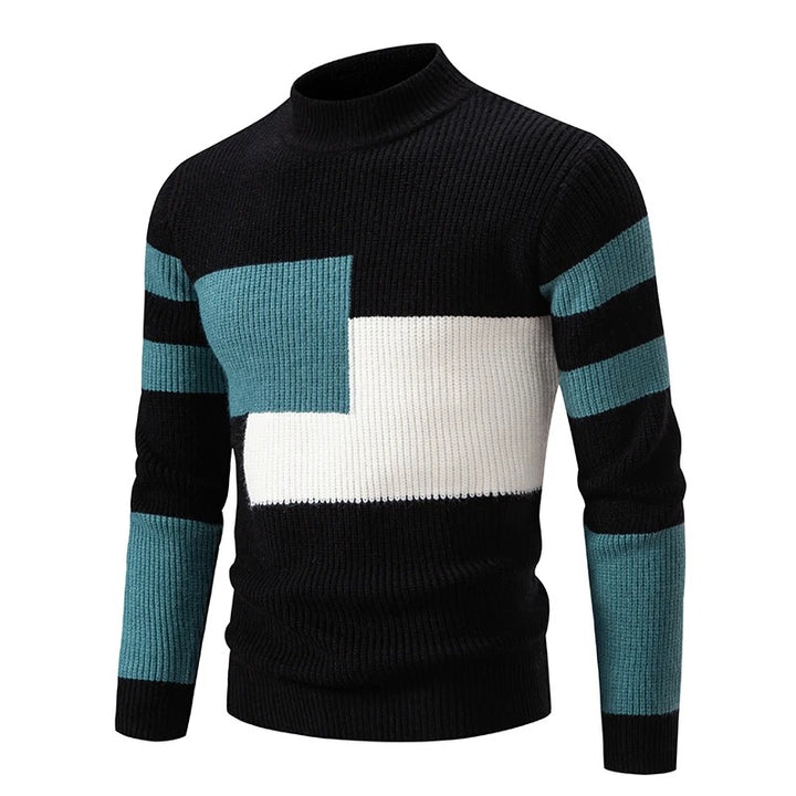 Heren Colorblock Sweater in Meerdere Kleurcombinaties
