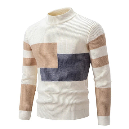 Heren Colorblock Sweater in Meerdere Kleurcombinaties