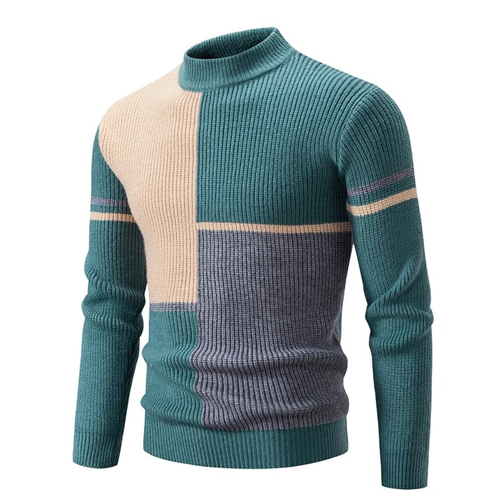 Heren Colorblock Sweater in Meerdere Kleurcombinaties