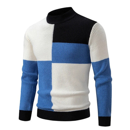 Heren Colorblock Sweater in Meerdere Kleurcombinaties