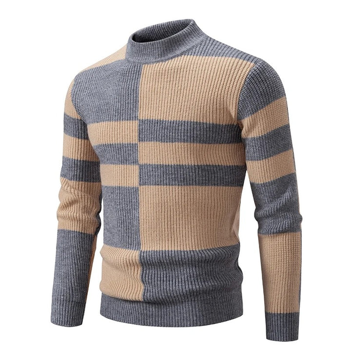Heren Colorblock Sweater in Meerdere Kleurcombinaties
