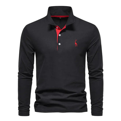 Heren Polo met Lange Mouwen – Zeven Kleuren