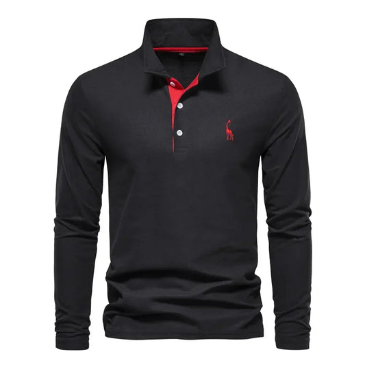 Heren Polo met Lange Mouwen – Zeven Kleuren