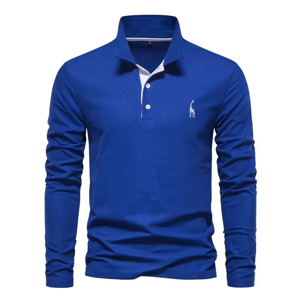 Heren Polo met Lange Mouwen – Zeven Kleuren