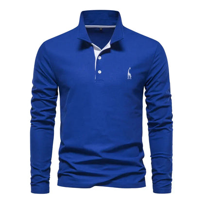 Heren Polo met Lange Mouwen – Zeven Kleuren
