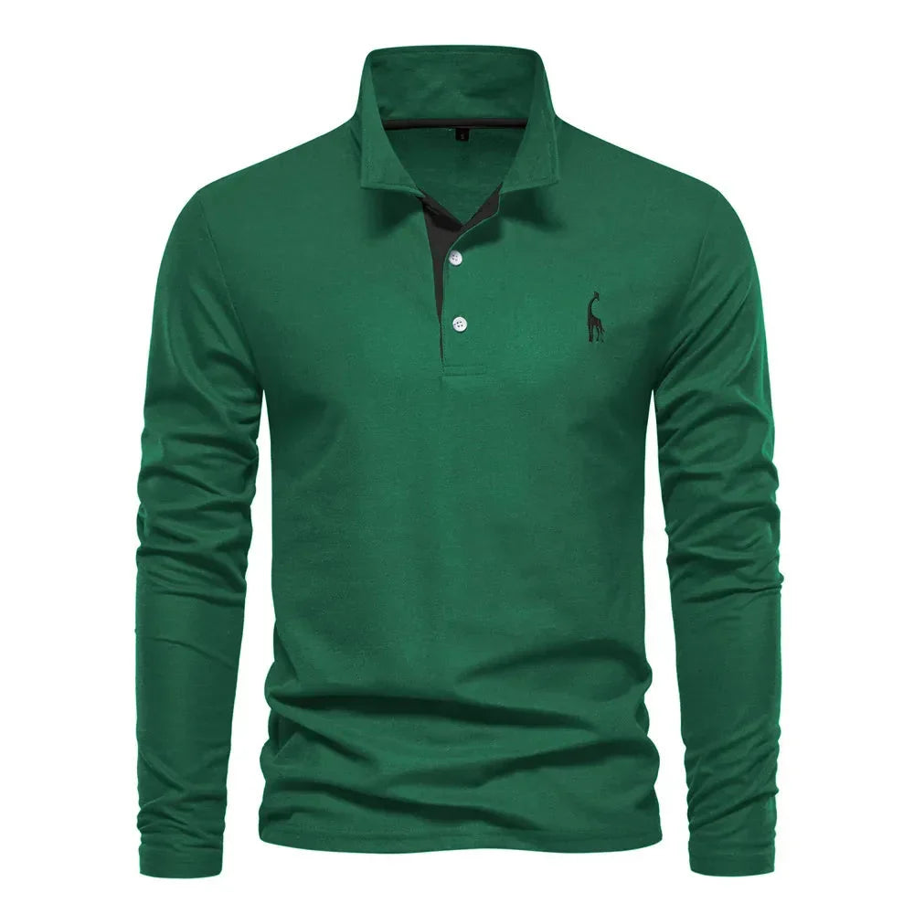 Heren Polo met Lange Mouwen – Zeven Kleuren
