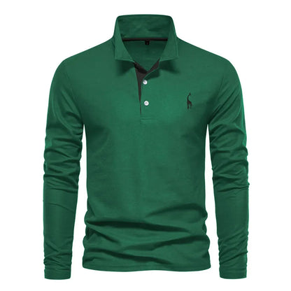 Heren Polo met Lange Mouwen – Zeven Kleuren