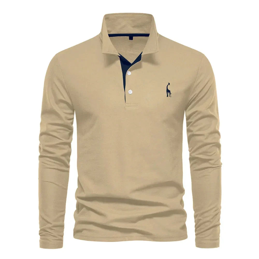 Heren Polo met Lange Mouwen – Zeven Kleuren