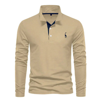 Heren Polo met Lange Mouwen – Zeven Kleuren