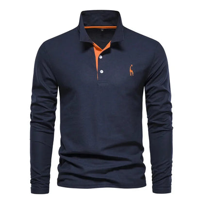 Heren Polo met Lange Mouwen – Zeven Kleuren