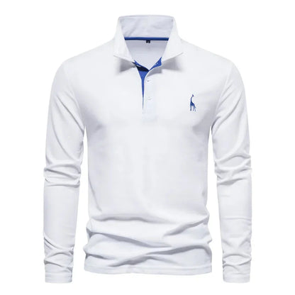 Heren Polo met Lange Mouwen – Zeven Kleuren