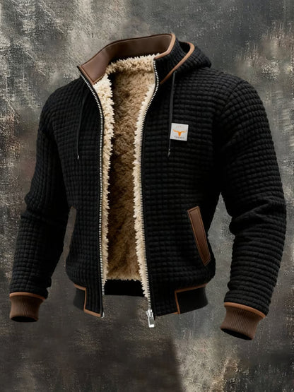 Heren Retrojack met Capuchon en Rits