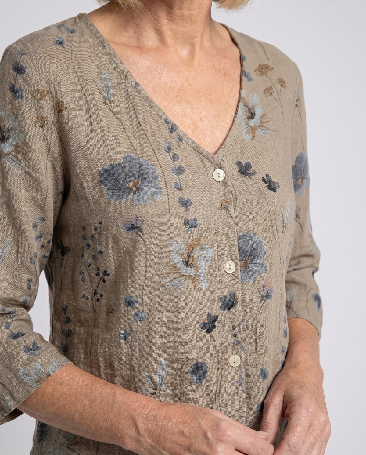 Damesblouse met Driekwart Mouw