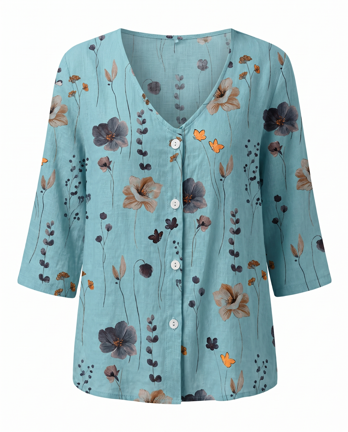Damesblouse met Driekwart Mouw