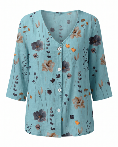 Damesblouse met Driekwart Mouw