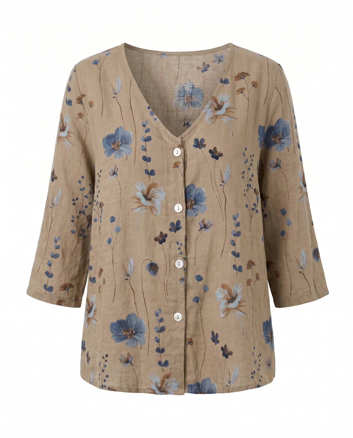 Damesblouse met Driekwart Mouw