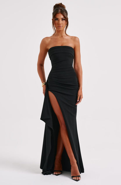 Maxi Jurk voor Dames – Zwart, Blauw of Rood