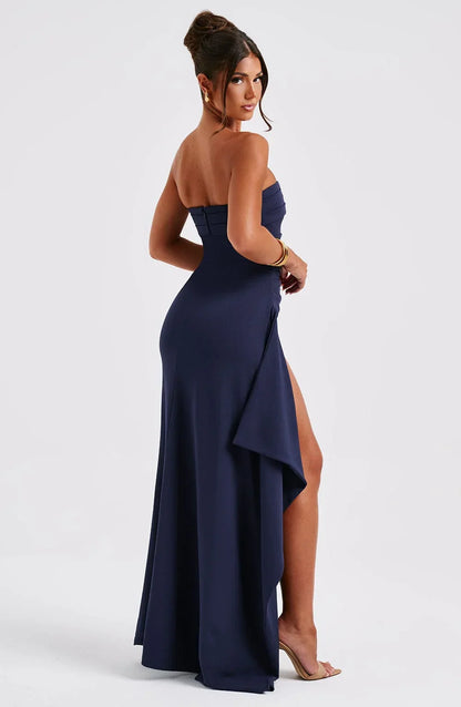 Maxi Jurk voor Dames – Zwart, Blauw of Rood